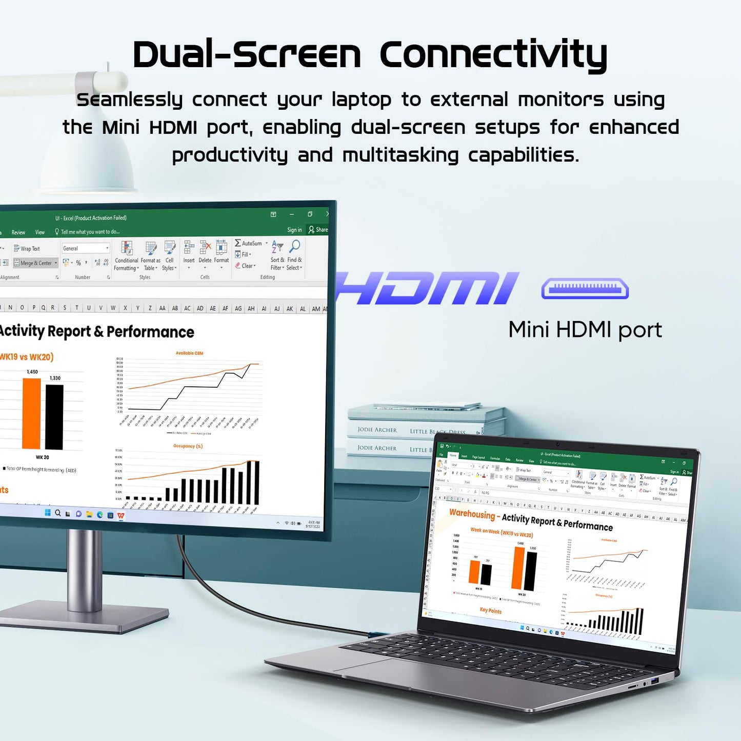 15.6" Window 11 Pro Laptop with 8GB RAM, 256GB SSD, MS Office 365, 100% sRGB Display, N4000 Processor, Dual-Band Wi-Fi, Bluetooth 4.2, USB-A, HDMI, 1920x1080 FHD Display