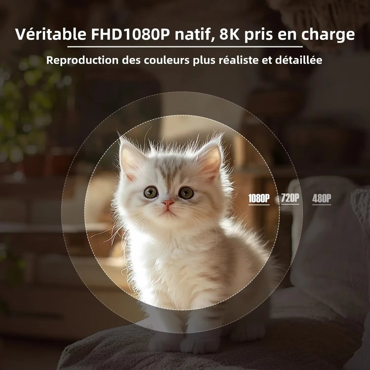 Magcubic – projecteur natif 1080P 650ANSI 8K Android