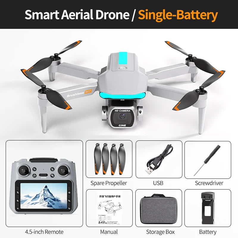 Nouvelle génération M7 8K HD 5G GPS télécommandé professionnel photographie aérienne Drone double caméra quadrirotor jouet Drone cadeau pour