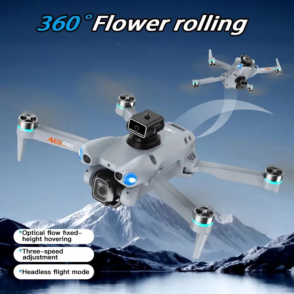 Mini Drone AE5 Pro HD – Caméra Grand Angle, Télécommande Écran 4,3”, Vol Stable & Acrobaties 360°