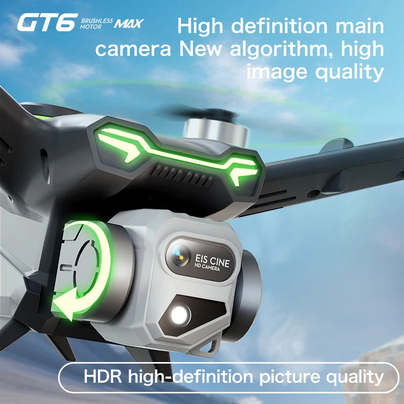 Nouveau Drone GT6 2.4G 5G GPS professionnel 4K HD, photographie aérienne, avion télécommandé, double caméra HD, jouets quadrirotor sans balais