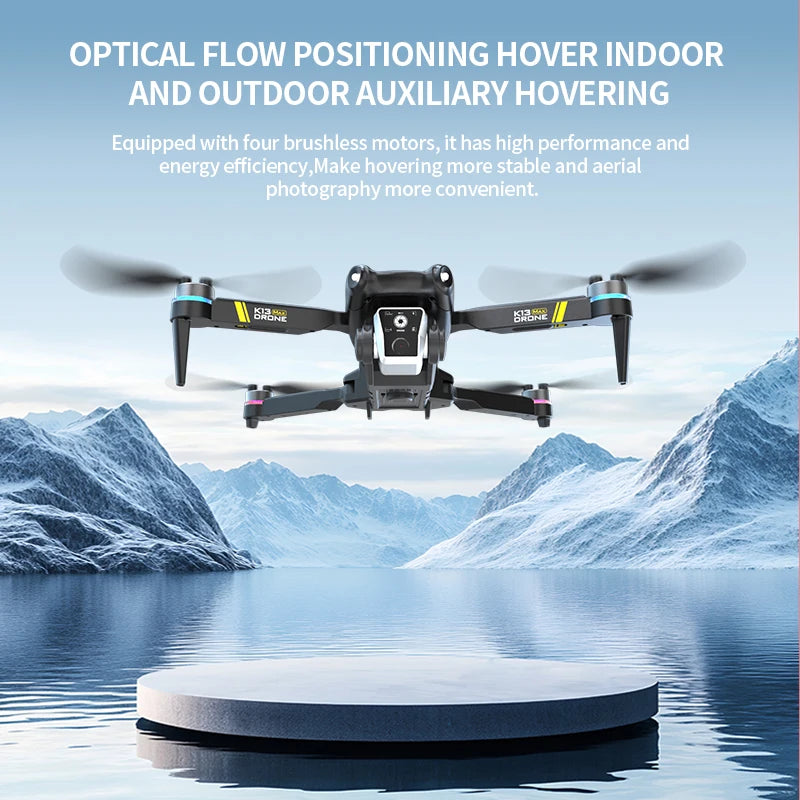 Nouveau Drone K13 MAX, caméra 8K, 5G, WiFi FPV, moteur sans balais, double caméra HD, évitement d'obstacles, quadrirotor pour photographie aérienne, cadeau