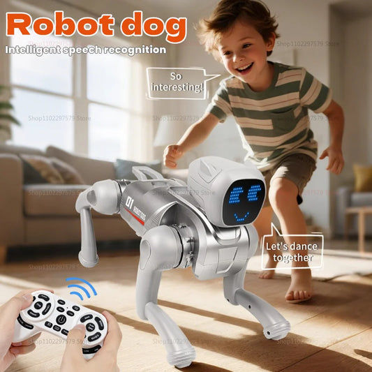 Nouveau Robot chien Intelligent avec Expression de changement multifonction RC chien mécanique jouets éducatifs bionique Robot Intelligent jouets cadeaux