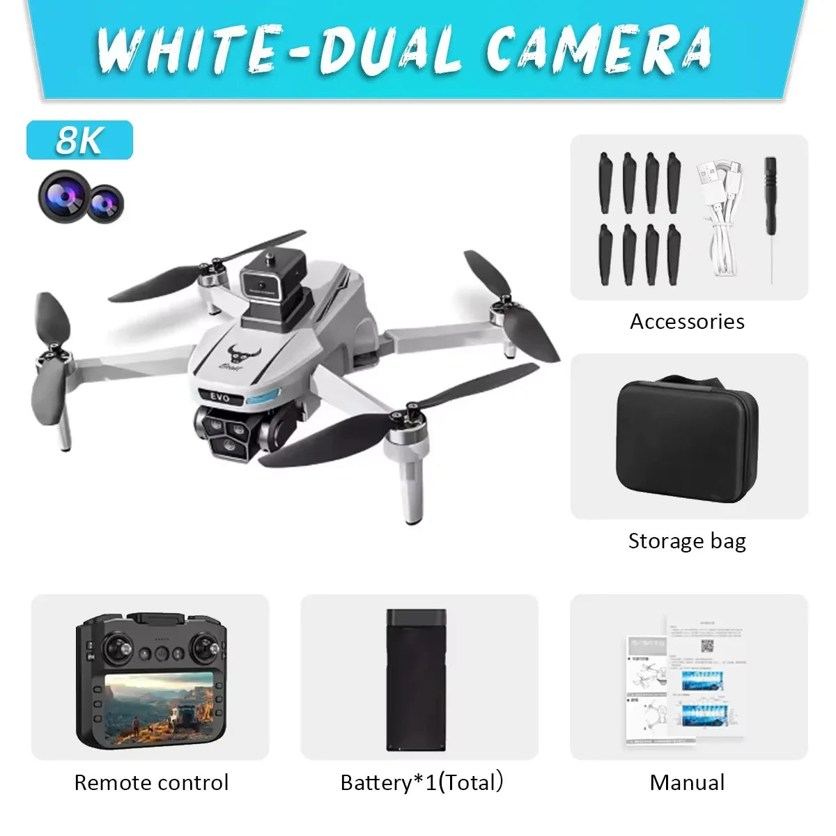 SG901MAX GPS Drone 8K double caméra professionnelle HD avec écran 5G WIFI 360 ° Drone quadrirotor pliable sans balais pour éviter les obstacles