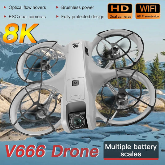 Nouveau Drone V666 pour Xiaomi 8K professionnel WIFI 5G, évitement d'obstacles, Altitude sans brosse, Mode sans tête, jouets quadrirotor RC
