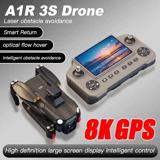 Drone A1R 3S 4K GPS– Quadricoptère Pliable 5G avec Évitement d’Obstacles 360° & Moteurs Brushless