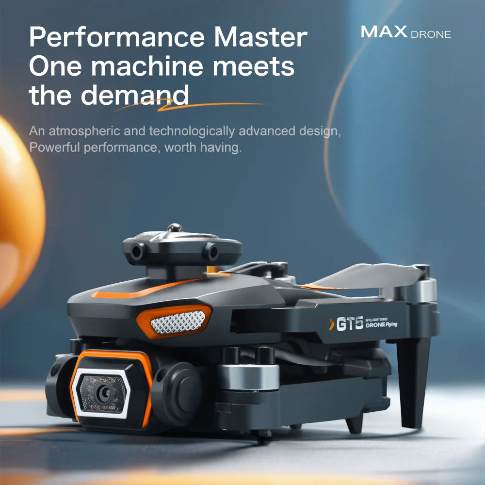 Pour Xiaomi GT5 RC Drone 4K caméra HD professionnelle WIFI FPV Dron 360 °   Jouets quadrirotor à grand écran sans balais pour éviter les obstacles