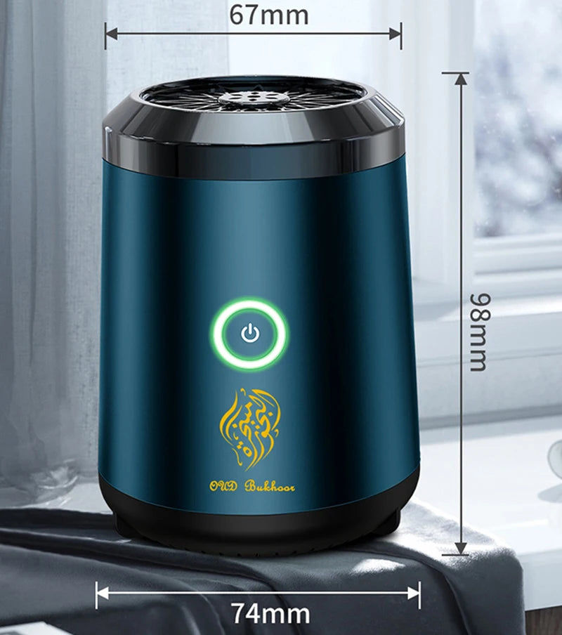 OUD Bakhoor nouveau brûleur d'encens électrique USB Bakhoor USB diffuseur d'arôme porte-encens Portable encensoir électronique musulman