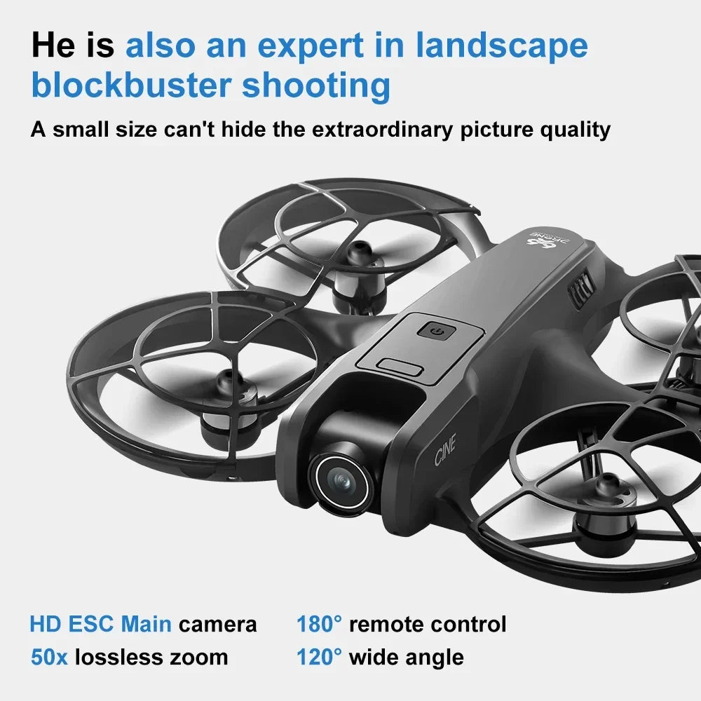 Xiaomi V666 Mini Drone 4K – 5G WiFi FPV, Obstacle Avoidance, Brushless Motor, Altitude Hold, Foldable RC Quadcopter + 3 Batteries