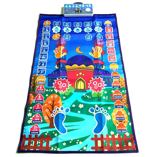 Tapis de prière musulman, tapis de prière islamique pour enfant, boîte de haut-parleur électronique numérique interactive, cadeau du Ramadan pour enfant