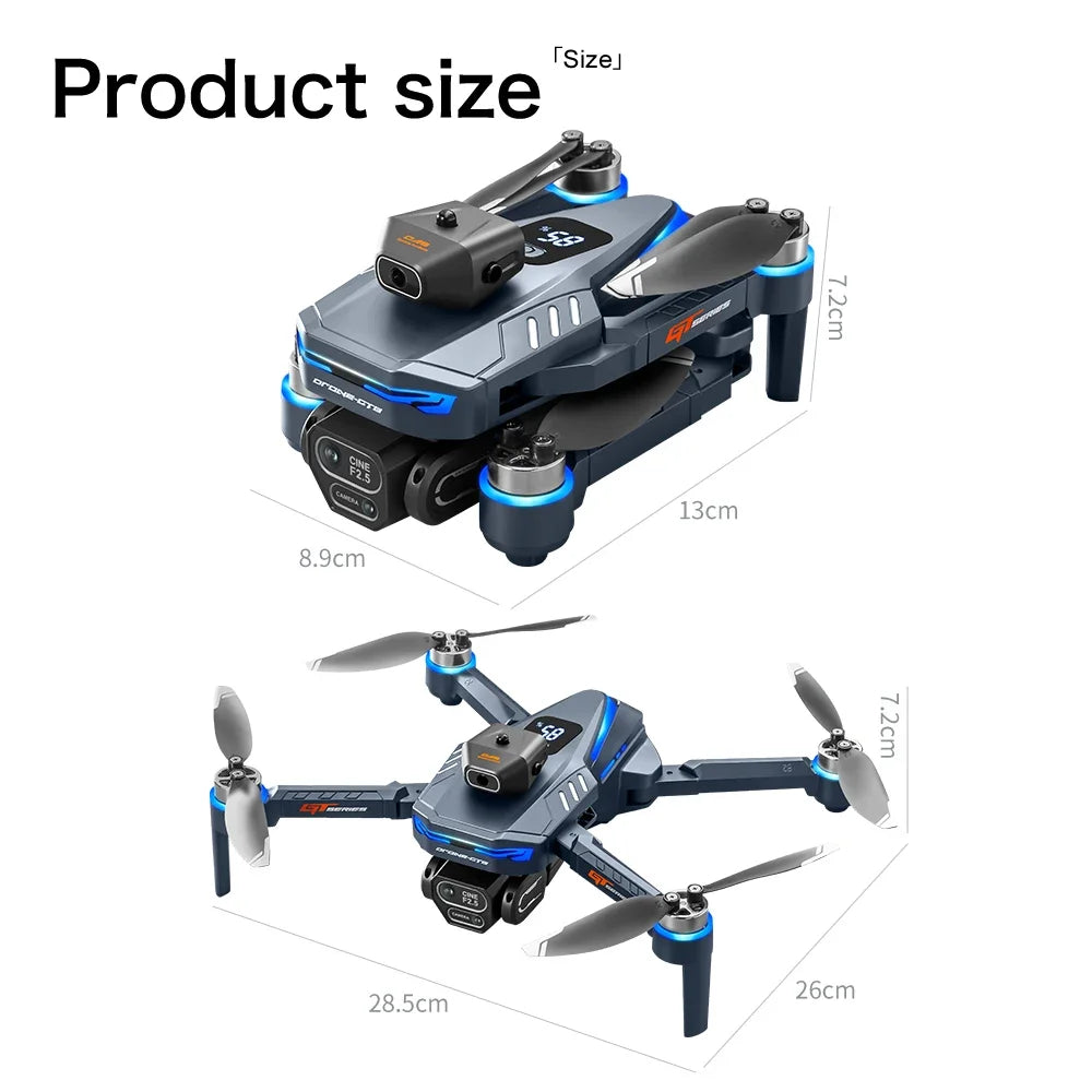 Xiaomi GT8 Pro 8K Dual-Camera GPS Drone – Professional FPV QuadCopter with Optical Flow, Obstacle Avoidance & 3 Batteries