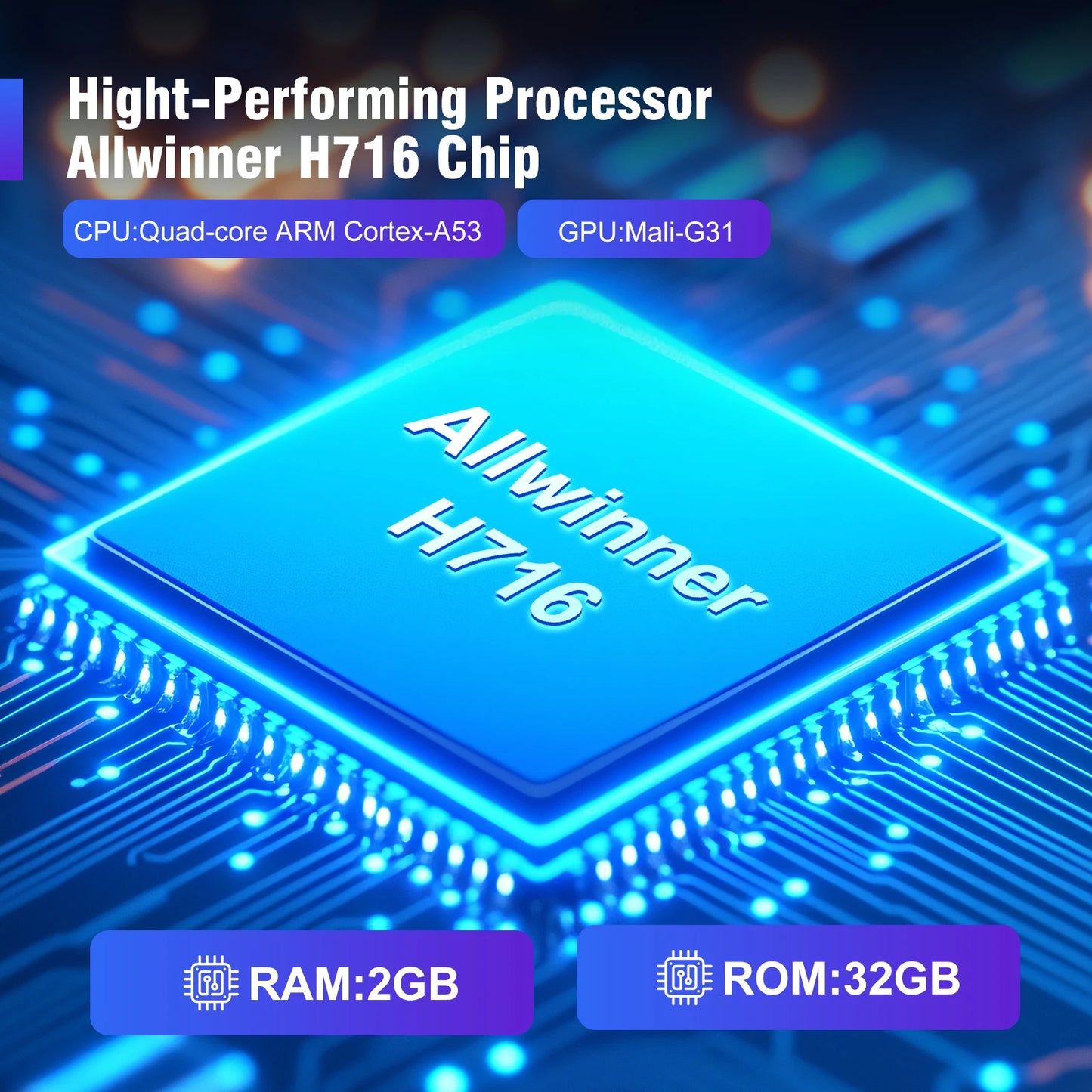 Magcubic HY450 Ultra Short Throw Projector 1080P 8K Supported | 900 ANSI Lumens | Auto Focus & Keystone | WiFi 6 BT5.4 | Allwinner H716 Smart Home Cinema