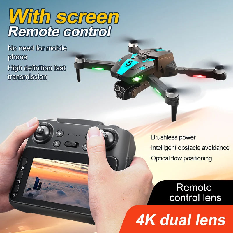 Nouveau Drones M5s RC avec 4K 8K professionnel HD double caméra GPS Dron 5G WIFI FPV pliable quadrirotor moteur sans brosse hélicoptère RC