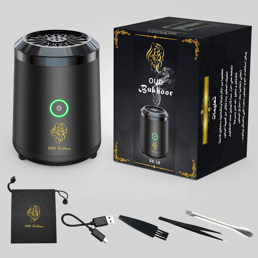 Mini brûleur d'encens électrique Portable Oud arabe Bakhoor diffuseur d'arôme arabe porte-encens Rechargeable