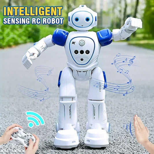 JJRC Rc Robot enfants Intelligent télécommande Robots jouets programmés électrique détection de geste Machine de danse enfants cadeau de noël