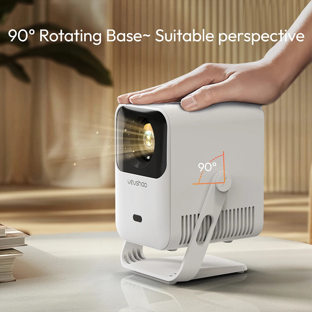 Vevshao A15 projecteur intelligent Portable Android 13 projecteur double WiFi Auto Keystone Focus projecteur de poche réunion à domicile vidéo cinéma