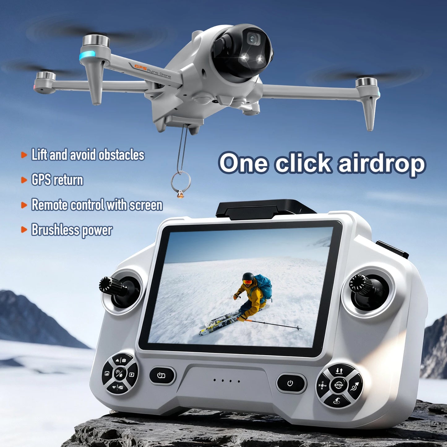 2026 YL059 GPS retour Drone 5G 8K caméra écran télécommande photographie aérienne quadrirotor Air Drop Drone RC jouet cadeau pour garçon