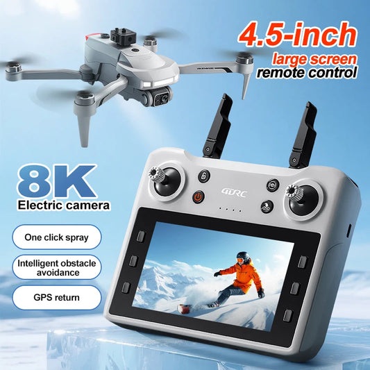 Grand écran pliable GPS retour WIFI FPV télécommande quadrirotor 8K ESC flux optique vol stationnaire intelligent évitement d'obstacles RC Drone