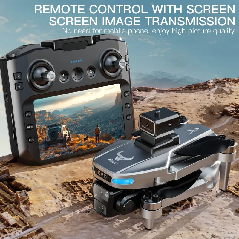 SG901MAX GPS Drone 8K double caméra professionnelle HD avec écran 5G WIFI 360 ° Drone quadrirotor pliable sans balais pour éviter les obstacles
